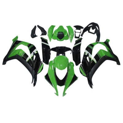 Kit de carenados verde negro para carrocería de inyección Kawasaki Ninja ZX10R 2016-2020 Foto 1 de 4