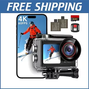 Lightweight 4K Action Camera - EIS Stabilized with Underwater Case & Remote - Picture 1 of 9