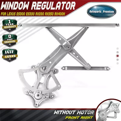 Power Window Regulator for Lexus ES300 ES330 RX330 RX350 RX400h Front Passenger - Image 1 of 4
