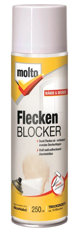 Molto Flecken Blocker Spray 0,25 l Grundierung gegen Flecken - Bild 1 von 2