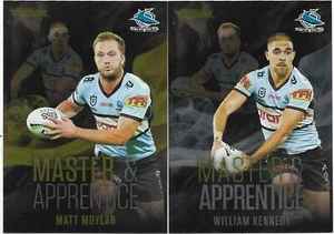 2022 Nrl Traders Master & Apprentice Black 2 Card Team Set - SHARKS - Bild 1 von 1