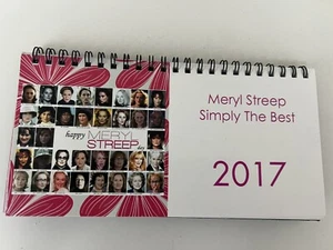 Meryl Streep 2017 Desk Calendar Custom Made Photos & Famous Quotes by Meryl Gift - Picture 1 of 8