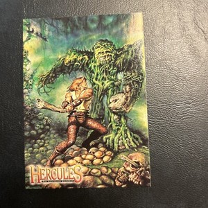 Jb5a Hercules Xena 1996 Topps Legendary Journeys #76 Vs Antaeus The Giant