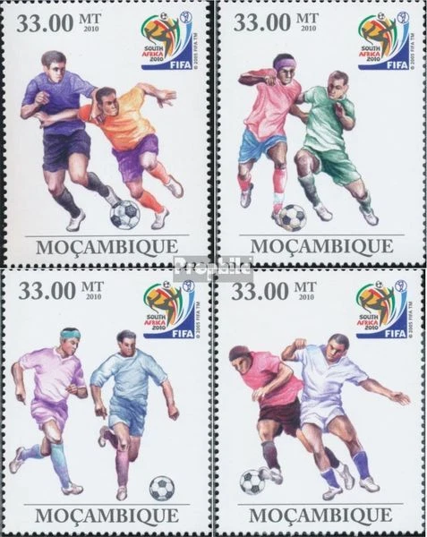 Briefmarken Mosambik 2010 Mi 3775-3778 (kompl. Ausgabe) postfrisch Fußball - FIF - Bild 1 von 1