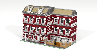 Lego modular School MOC PDF instructions (tags: building, build, city, creator) - Photo 1/4