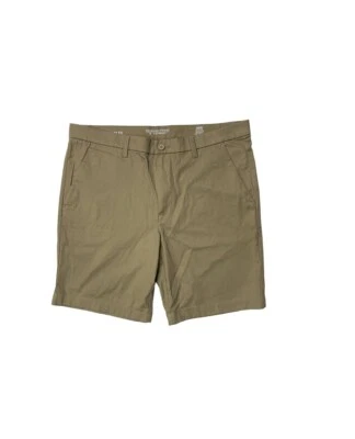 Pantalones Cortos Roundtree Yorke Para Hombre Talla 38 Marrón Sólido Recto Primer Frente Plano  Foto 1 de 3