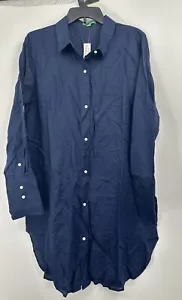 J Crew Classic-Fit Strandhemd aus Leinen-Baumwollmischung Gr. Large L Neu mit Etikett - Bild 1 von 4