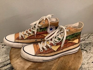 Converse Chuck Taylor All Star Cheeseburger Sneakers Sz 7 Mens 9 Womens - Picture 1 of 16