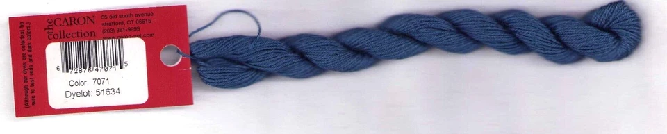 Impressions by Caron SILK & WOOL 7071 BLUE 36 yds from Italy Needlework - Image 1 of 2