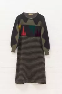 Issey Miyake all style co. graphic knit jumper dress c.1970 - 80s - Picture 1 of 12