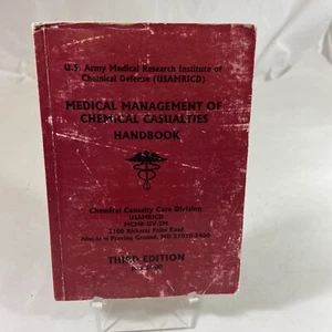 Medical Management of Chemical Casualties Handbook Third Ed. 2000 PB USAMRICD - Picture 1 of 8