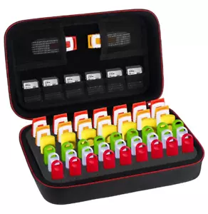 USB Stick Case Organizer 48 Slots Thumb Drive Speicher SD Karten Halter Schwarz - Bild 1 von 8