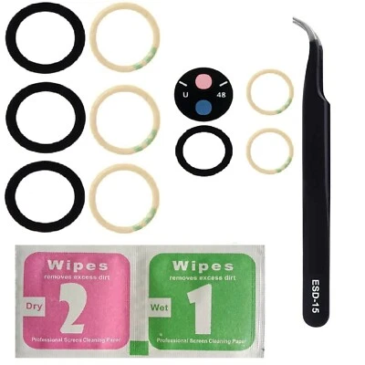 For Samsung Galaxy S22 Ultra S908 Back Camera Glass Lens Replacement Kit & Tools - Image 1 of 4