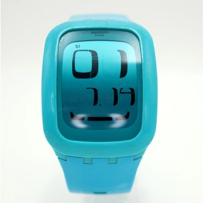 Reloj Swatch Touch Azul Digital 39mm Alarma Cronógrafo Temporizador Silicona con Batería Nueva Foto 1 de 4