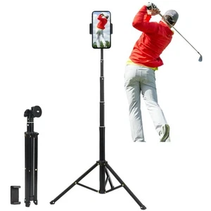 Golf Tripod for Recording Golf Swing, Golf Swing Analyzer Phone Holder, Golf ... - Picture 1 of 6