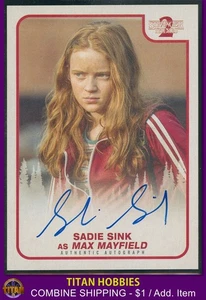 2019 Topps Stranger Things Season 2 Autograph #MM SADIE SINK AUTO *Max Mayfield* - Picture 1 of 2