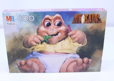 NEW Milton Bradley Puzzle Dinosaurs Show Baby Sinclair 90s 100 Pieces VTG Disney - Image 1 of 4