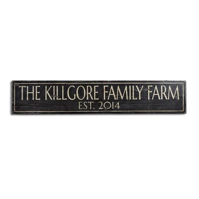 Custom Family Farm Est Date Sign - Rustic Hand Made Vintage Wooden - Image 1 of 3
