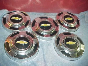 Chevy 1973-87 (5) Truck Van Dog Dish Bowl 10.5" Hubcaps Yellow Bowtie Squarebody - Picture 1 of 4