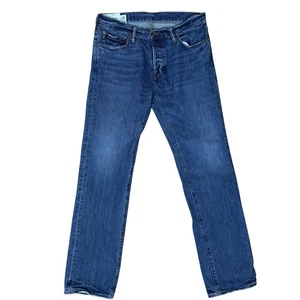 Abercrombie & Fitch Jeans Remsen Low Rise Slim Straight Size 32x34 Cotton Casual - Picture 1 of 15