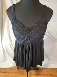 Torrid Sleep Black Lace Size 1  Cami - Picture 1 of 6