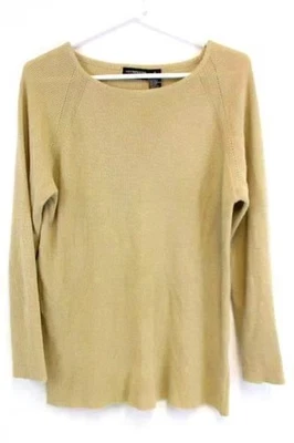 Vintage Liz Claiborne Women's Medium Beige Crewneck Sweater Long Sleeve - Image 1 of 4