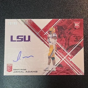 2017 Elite Draft Picks Jamal Adams Red /49 RC Auto - Picture 1 of 11