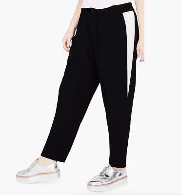 Pantalones deportivos Rachel Rachel Roy L19317 para mujer con inserción negra talla 3X Foto 1 de 4