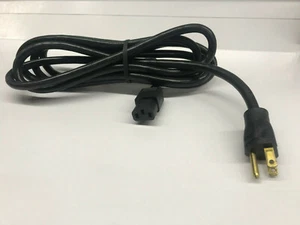AC Power Cord, 5-15P to C13, Heavy 14 AWG, 15A, 10ft, Black, Volex - Picture 1 of 5