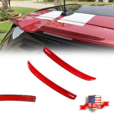 For Mini F56 F55 S/JCW Euro Hatch Rear Roof Spoiler Extension Lip Wing Trim Fins - Image 1 of 4