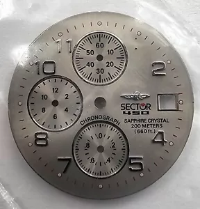 NOS Sector 450 chronograph esfera sphere 5215326049 dial watch vintage - Picture 1 of 2
