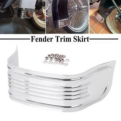 CNC Front Fender Trim Skirt For Harley Electra Glide Ultra Classic FLHTCU FLHTK - Imagem 1 de 4