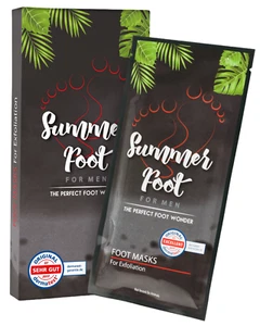 SUMMER FOOT Fußmaske Men I Hornhautentferner I Anti Hornhaut Socken I Fußpflege - Bild 1 von 10