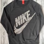 Vintage Nike Swoosh Spell Out Black Sweatshirt / Jumper / Sweatshirt / Crew Neck