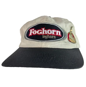 Vintage 90s 1996 Foghorn Leghorn Snapback Hat Six Flags Embroidered Looney Tunes - Picture 1 of 12