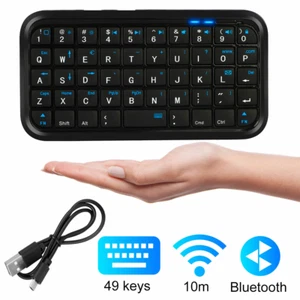 49 Keys Mini Wireless Bluetooth Keyboard Bluetooth 3.0 Keypad for XBox Phone PC - Picture 1 of 9