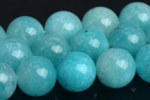 10 mm vera amazzonite naturale grado AA+ pietre preziose rotonde perline sfuse 15" - Foto 1 di 3