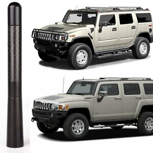 Black and Carbon Fiber Antenna for Hummer H2 and H3 All Years Billet Aluminum 