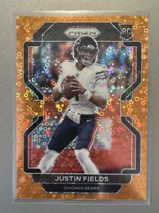 Justin Fields 2021 Panini Prizm RC Disco Prizm Rookie #334 New York Jets NFL - Picture 1 of 2