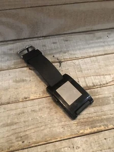 Pebble 301BL Smartwatch Jet Black For iPhone or Android Needs Band UNTESTED - Picture 1 of 11