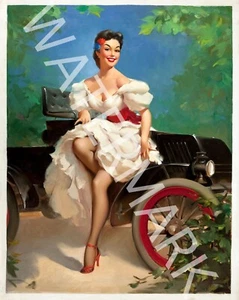 Miss Sylvania - Gil Elvgren - Classic Image - 10x8 Photo Print - Foto 1 di 1