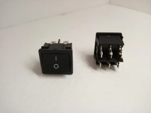 Lote de 2 piezas KCD1 6A 250V AC 10A 125V interruptor basculante encendido apagado barco 6 pines 2 posiciones - Imagen 1 de 11