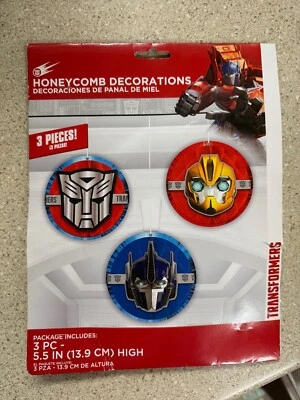 Transformers Honeycomb Hanging Decoration (3 Pieces)  NEW - Image 1 of 2