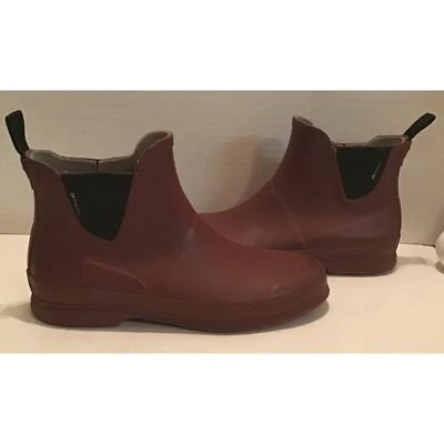BOTÍN DE LLUVIA TRETORN GOMA BORGOÑA SIN CORDONES USADO EN EXCELENTE ESTADO Foto 1 de 4