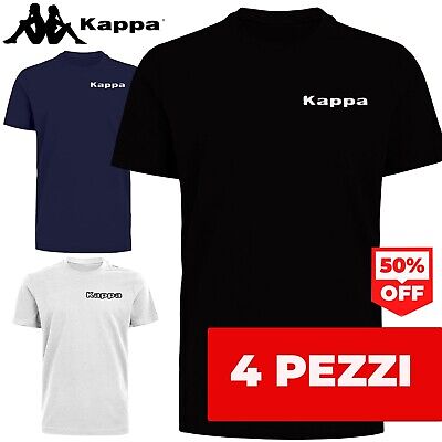 Maglietta Intima 4 PEZZI T-shirt Uomo KAPPA Cotone Maglia Mezza Manica 4-2-1 PZ • 13.50€