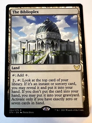 MTG Magic The Gathering Strixhaven School of Mages The Biblioplex Rare  LP - Image 1 of 2