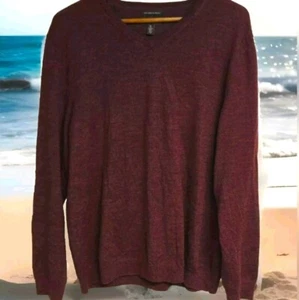 Tasso Elba Herren Pullover Gr. XL weinrot burgund 100% Wolle Pulli - Bild 1 von 9