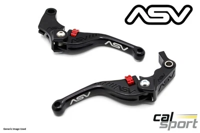 Palancas de freno y embrague negras cortas ASV Kawasaki Ninja 1000 SX 2020-2024 F3 Foto 1 de 3