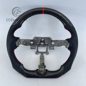 For MX5 mk3 III NC RX8 RX-8 R3 MX-5 Flat Bottom real carbon fiber steering wheel - Picture 1 of 9