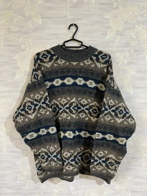 Vintage 90s Abercrombie & Fitch "THE BIG SWEATER"  Large 100% Wool Pullover - Image 1 of 4